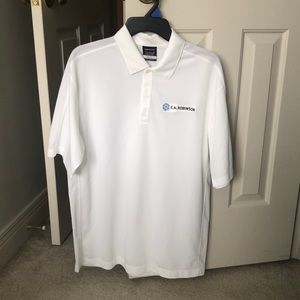 Nike Golf White Polo EUC SZ M